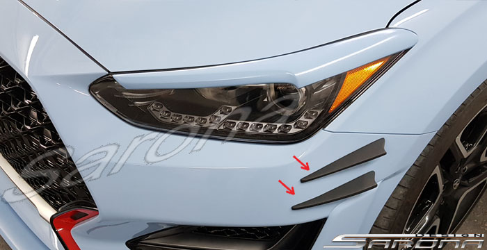 Custom Hyundai Veloster  Hatchback Canards (2018 - 2020) - $120.00 (Part #HY-002-CN)